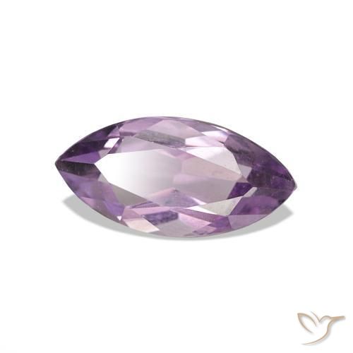 Amatista Violeta medio natural de 1.10 ct, Marquesa, VVS-VS