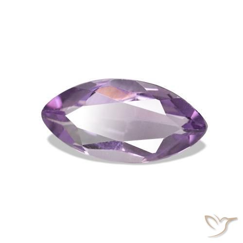 Amatista Violeta medio natural de 0.98 ct, Marquesa, VVS-VS