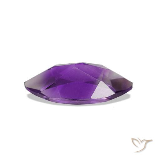 Amatista Violeta medio natural de 0.94 ct, Marquesa, VVS-VS