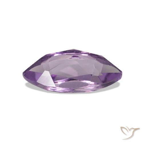 Amatista Violeta medio natural de 0.98 ct, Marquesa, VVS-VS