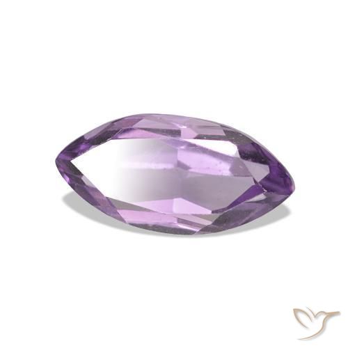 Amatista Violeta medio claro natural de 1.12 ct, Marquesa, VVS-VS