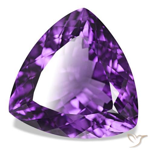 Amatista Violeta intenso natural de 43.30 ct, Trillón, VVS-VS