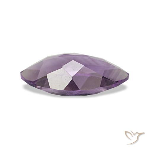 Amatista Violeta medio claro natural de 0.91 ct, Marquesa, VVS-VS