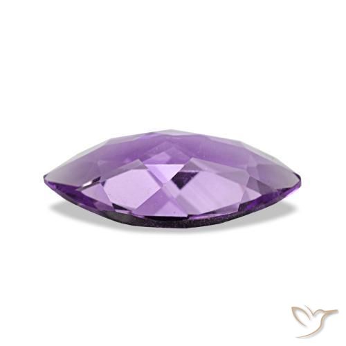 Amatista Violeta medio natural de 0.78 ct, Marquesa, VVS-VS