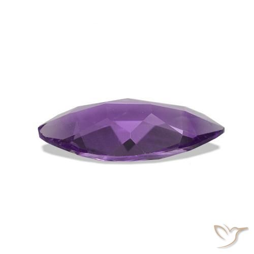 Amatista Rosado-violeta medio natural de 0.71 ct, Marquesa, VS