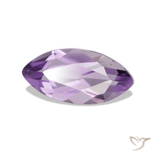 Amatista Violeta medio claro natural de 1.05 ct, Marquesa, VS