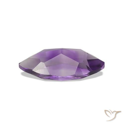 Amatista Violeta medio natural de 0.97 ct, Marquesa, VS