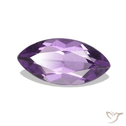 Amatista Violeta medio natural de 1.07 ct, Marquesa, VS