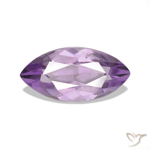 Amatista Violeta medio claro natural de 1.13 ct, Marquesa, VS