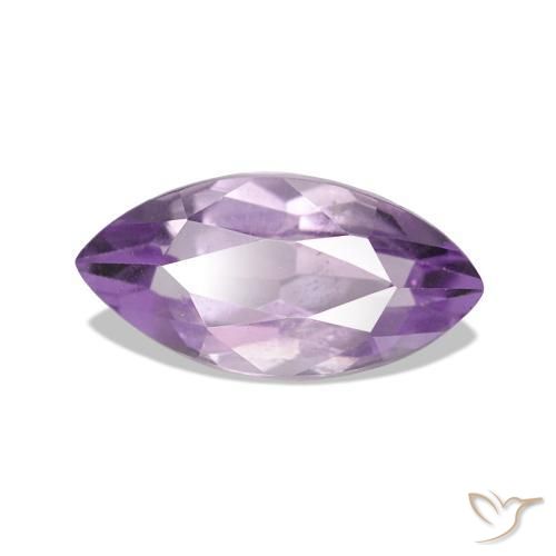 Amatista Violeta medio claro natural de 1.13 ct, Marquesa, VS