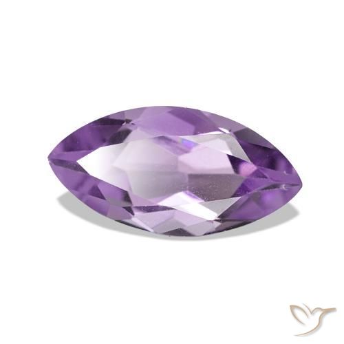 Amatista Violeta medio natural de 1.01 ct, Marquesa, VS