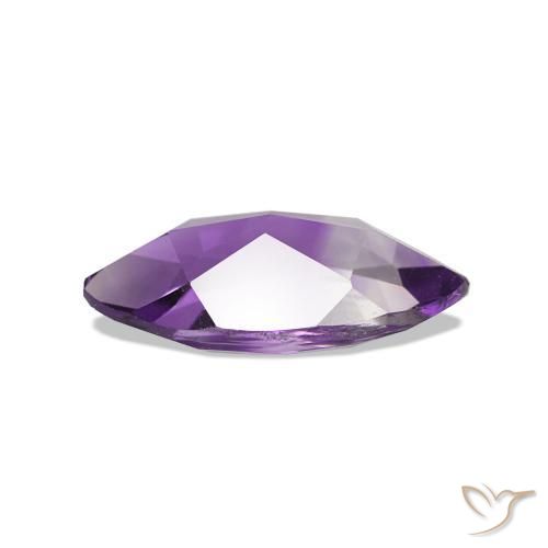 Amatista Violeta medio natural de 0.93 ct, Marquesa, VS