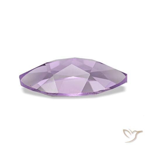 Amatista Violeta púrpura natural de 0.91 ct, Marquesa, VVS