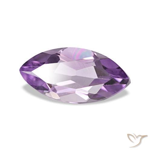 Amatista violeta natural de 0,98 ct, marquesa, VVS