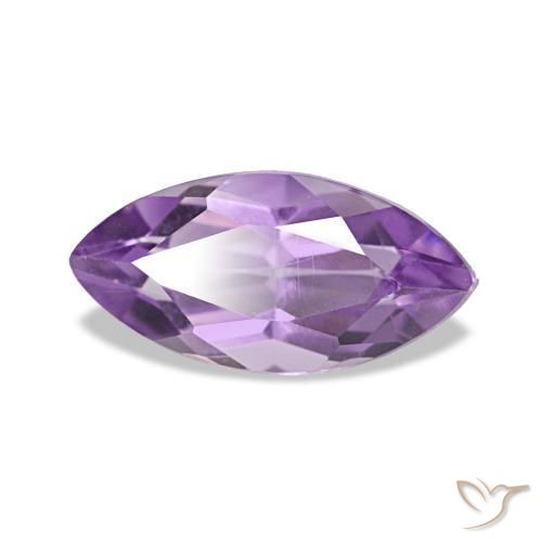 Amatista Medium Light Purplish-Violet natural de 1.12 ct, Marquesa, VVS