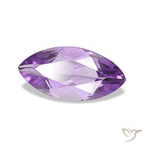 Amatista Violeta púrpura natural de 0.98 ct, Marquesa, VS