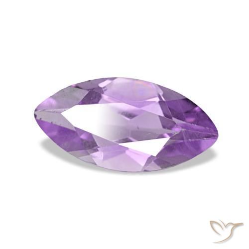 Amatista Violeta púrpura natural de 1.00 ct, Marquesa, VS