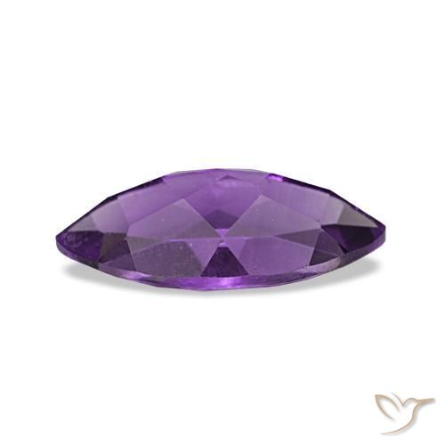 Amatista Violeta púrpura intenso natural de 0.92 ct, Marquesa, VS