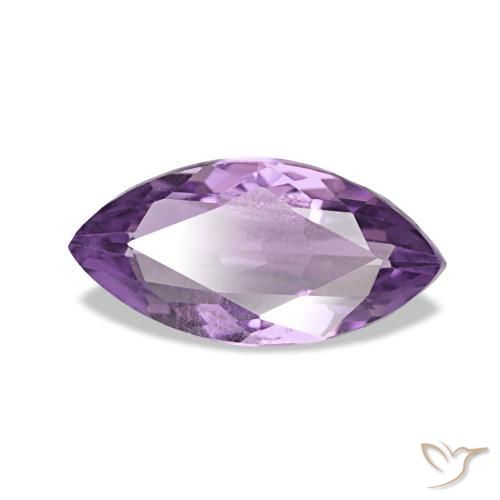 Amatista Violeta púrpura natural de 1.00 ct, Marquesa, VS
