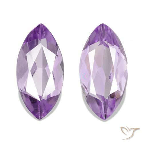Gemas de Amatista Violeta iris natural de 2.03 ct, Marquesa, VS