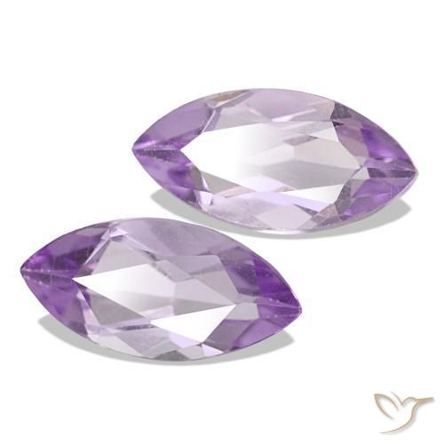 Gemas de Amatista Violeta iris natural de 2.03 ct, Marquesa, VS