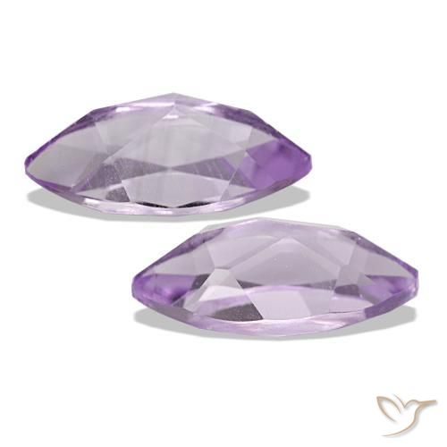 Gemas de Amatista Violeta iris natural de 2.03 ct, Marquesa, VS