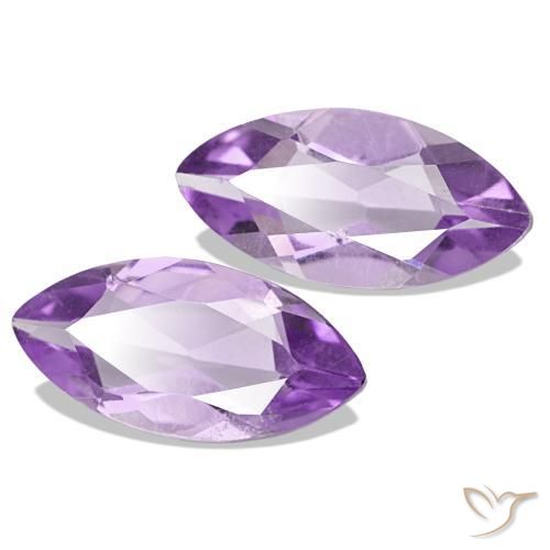 Gemas de Amatista Medium Light Purplish-Violet natural de 1.75 ct, Marquesa, VS