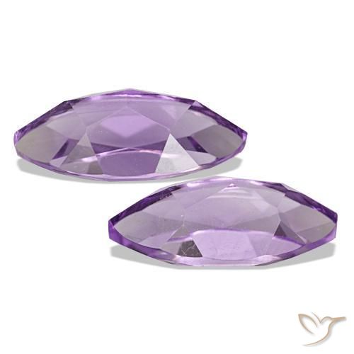 Gemas de Amatista Violeta púrpura natural de 1.99 ct, Marquesa, VS
