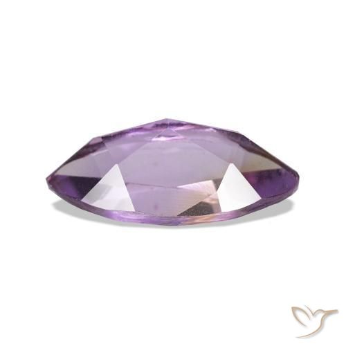 Amatista Violeta medio claro natural de 1.02 ct, Marquesa, VVS