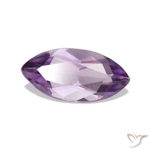 Amatista Violeta medio natural de 1.00 ct, Marquesa, VVS