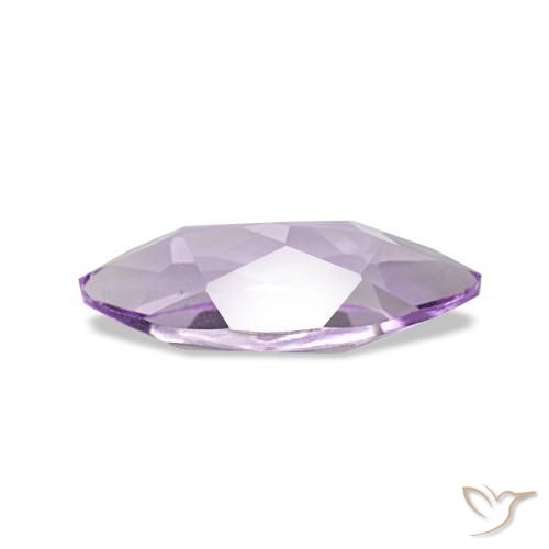 Amatista Violeta medio natural de 0.85 ct, Marquesa, VVS
