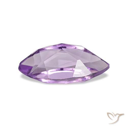 Amatista Violeta medio claro natural de 1.08 ct, Marquesa, VVS