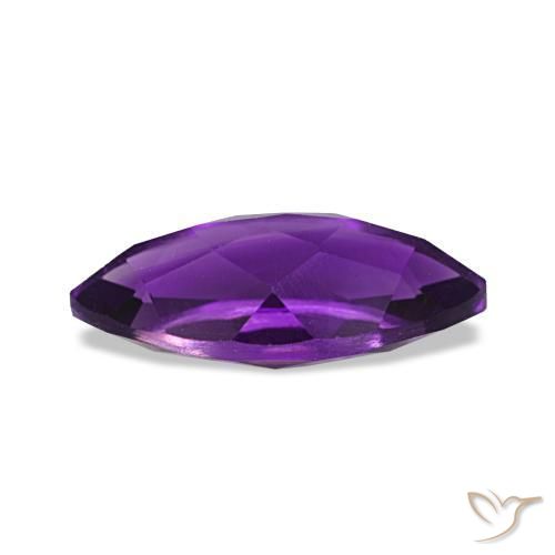 Amatista Violeta vívido natural de 1.04 ct, Marquesa, VVS