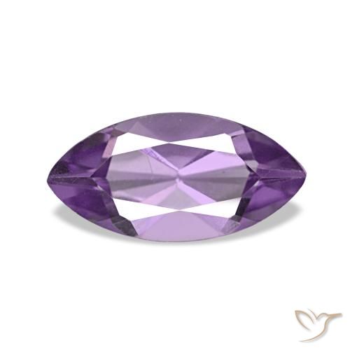 Amatista Violeta vívido natural de 1.04 ct, Marquesa, VVS