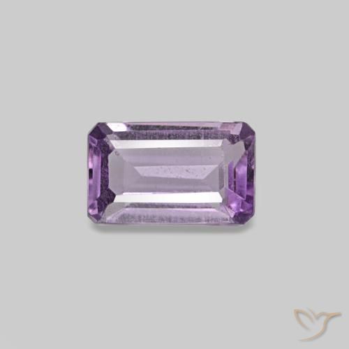 0.29ct Violeta medio claro Amatista, corte esmeralda, VS