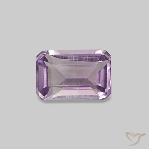 0.58ct Violeta medio claro Amatista, corte esmeralda, VS