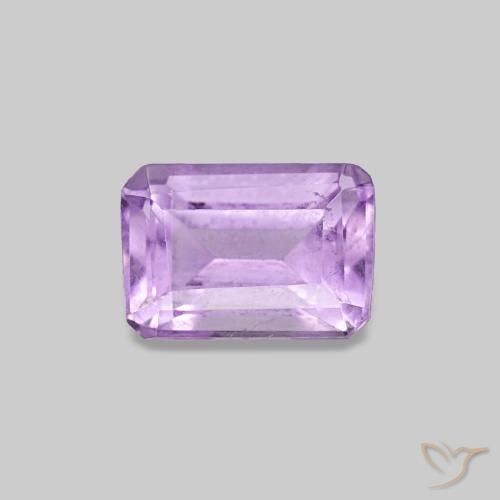 0.54ct Violeta medio Amatista, corte esmeralda, VS