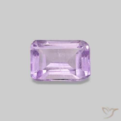 0.48ct Violeta medio Amatista Piedras Preciosas, corte esmeralda, VS