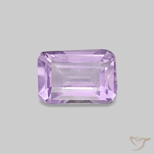 0.49ct Violeta rosado medio Amatista, corte esmeralda, VS