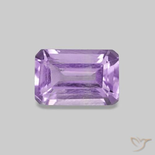 0.58ct Violeta medio Amatista, corte esmeralda, VS