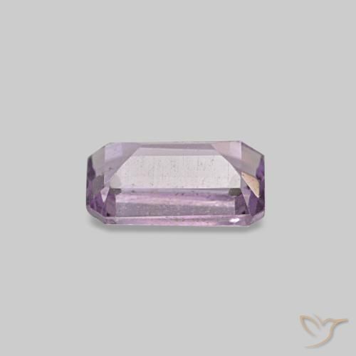 Amatista violeta natural de 0,29 ct, corte esmeralda, VS-SI