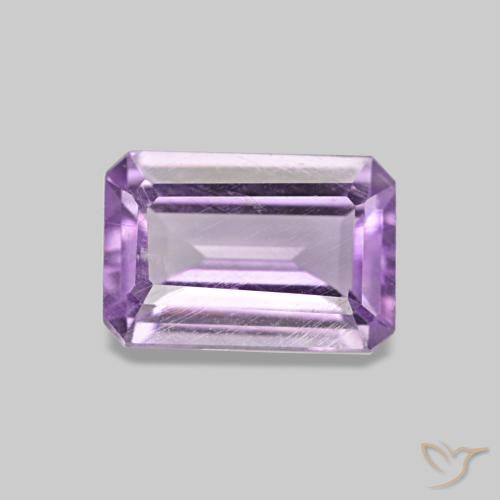 0.52ct Violeta medio Amatista, corte esmeralda, VS