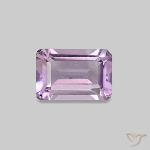 0.60ct Violeta medio Amatista, corte esmeralda, VS