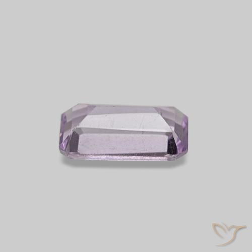 Amatista Orquídea natural de 0.24 ct, corte esmeralda, VS