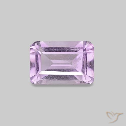 0.55ct Violeta medio Amatista, corte esmeralda, VS