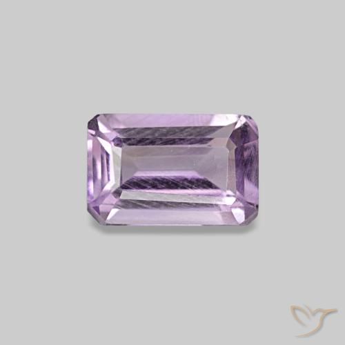 0.51ct Medium Light-Violet Amatista, corte esmeralda, VS