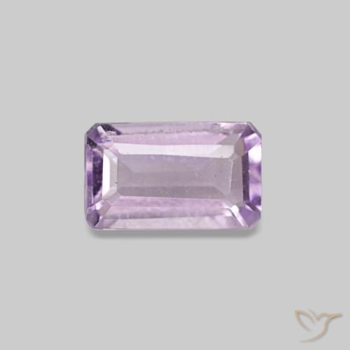 Amatista violeta de 0,28 ct, corte esmeralda, VS-SI