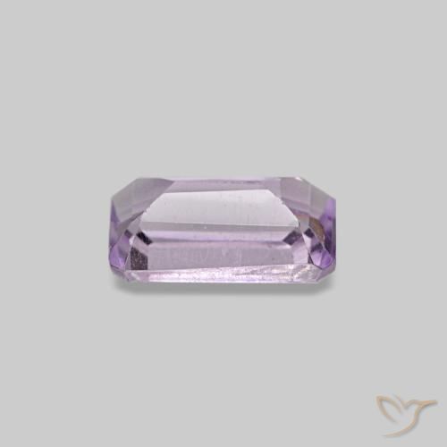 Amatista violeta natural de 0,28 ct, corte esmeralda, VS-SI