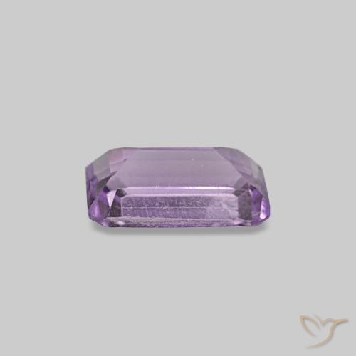 Amatista violeta natural de 0,24 ct, corte esmeralda, VS-SI