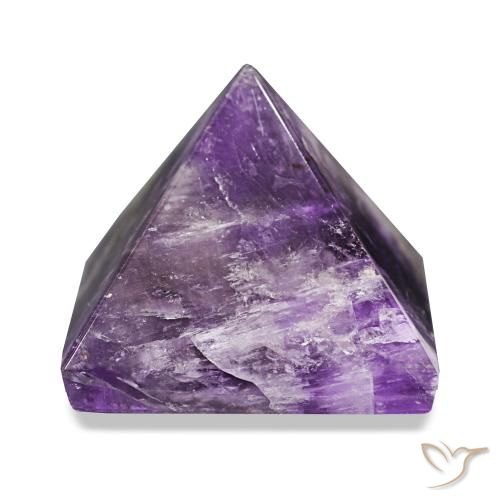 Amatista Violeta intenso medio natural de 111.36 ct, Cuadrado, Opaco